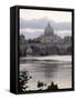 St. Peter's Basilica from Across the Tiber River, Rome, Lazio, Italy, Europe-James Gritz-Framed Stretched Canvas