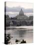 St. Peter's Basilica from Across the Tiber River, Rome, Lazio, Italy, Europe-James Gritz-Stretched Canvas