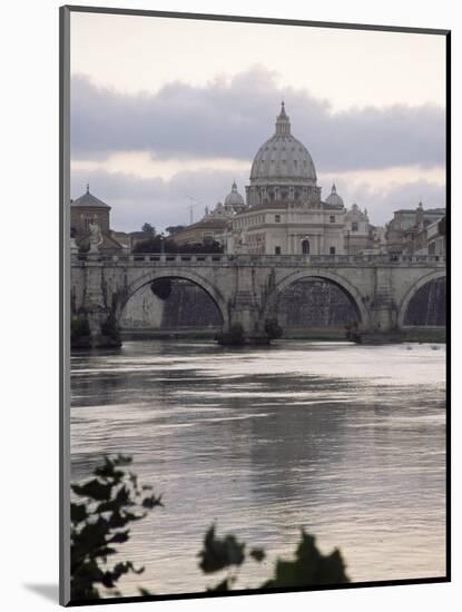 St. Peter's Basilica from Across the Tiber River, Rome, Lazio, Italy, Europe-James Gritz-Mounted Photographic Print