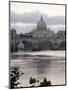 St. Peter's Basilica from Across the Tiber River, Rome, Lazio, Italy, Europe-James Gritz-Mounted Photographic Print