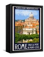 St. Peter's Basilica, Roma Italy 6-Anna Siena-Framed Stretched Canvas