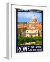 St. Peter's Basilica, Roma Italy 6-Anna Siena-Framed Giclee Print