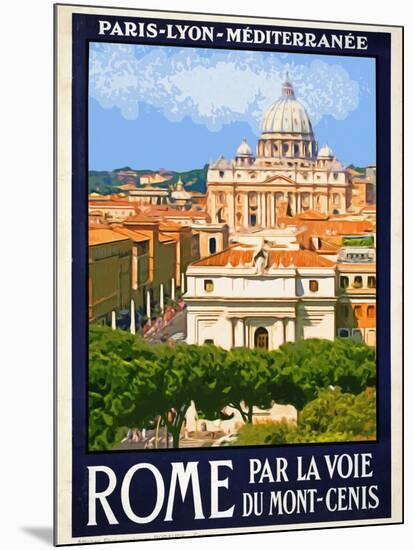 St. Peter's Basilica, Roma Italy 6-Anna Siena-Mounted Giclee Print
