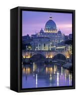 St. Peter's Basilica, Rome, Italy-Walter Bibikow-Framed Stretched Canvas