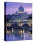 St. Peter's Basilica, Rome, Italy-Walter Bibikow-Stretched Canvas