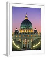 St. Peter's Basilica, Rome, Italy-Walter Bibikow-Framed Photographic Print