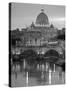 St. Peter's Basilica, Rome, Italy-Walter Bibikow-Stretched Canvas