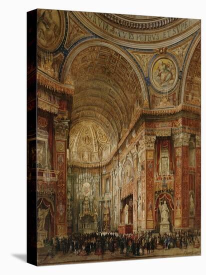 St. Peter's Basilica, Rome-Giacinto Gigante-Stretched Canvas