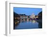 St. Peter's Basilica, the River Tiber and Ponte Sant'Angelo at Night, Rome, Lazio, Italy-Stuart Black-Framed Photographic Print