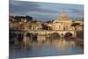 St. Peter's Basilica, the River Tiber and Ponte Sant'Angelo, Rome, Lazio, Italy-Stuart Black-Mounted Photographic Print