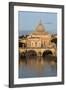 St. Peter's Basilica, the River Tiber and Ponte Sant'Angelo, Rome, Lazio, Italy-Stuart Black-Framed Photographic Print