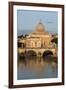 St. Peter's Basilica, the River Tiber and Ponte Sant'Angelo, Rome, Lazio, Italy-Stuart Black-Framed Photographic Print