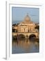 St. Peter's Basilica, the River Tiber and Ponte Sant'Angelo, Rome, Lazio, Italy-Stuart Black-Framed Photographic Print