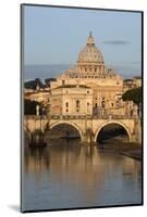 St. Peter's Basilica, the River Tiber and Ponte Sant'Angelo, Rome, Lazio, Italy-Stuart Black-Mounted Photographic Print