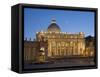 St. Peter's Basilica, the Vatican, Rome, Italy-Michele Falzone-Framed Stretched Canvas