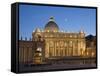 St. Peter's Basilica, the Vatican, Rome, Italy-Michele Falzone-Framed Stretched Canvas