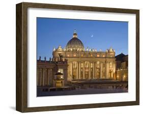 St. Peter's Basilica, the Vatican, Rome, Italy-Michele Falzone-Framed Photographic Print