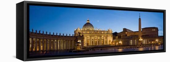 St. Peter's Basilica, The Vatican, Rome, Italy-Michele Falzone-Framed Stretched Canvas