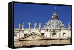 St. Peter's Basilica, Vatican City, Rome, Lazio, Italy-Stuart Black-Framed Stretched Canvas