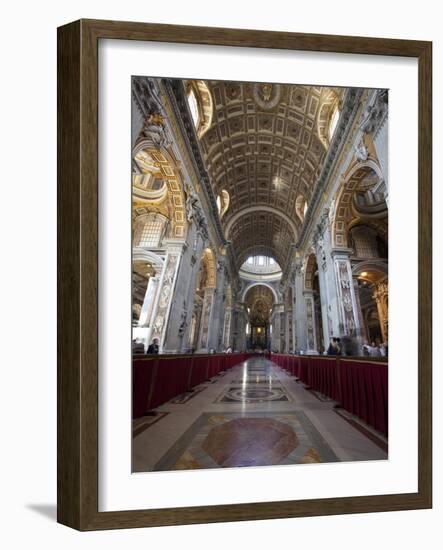 St. Peter's Basilica, Vatican City, UNESCO World Heritage Site, Rome, Lazio, Italy, Europe-Carlo Morucchio-Framed Photographic Print