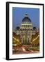 St. Peter's Basilica Viewed Along Via Della Conciliazione at Night, Rome, Lazio, Italy-Stuart Black-Framed Photographic Print