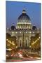 St. Peter's Basilica Viewed Along Via Della Conciliazione at Night, Rome, Lazio, Italy-Stuart Black-Mounted Photographic Print