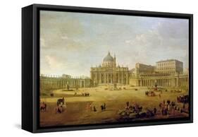 St. Peter's Basilica-Gaspar van Wittel-Framed Stretched Canvas