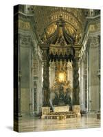 St Peter's Canopy-null-Stretched Canvas