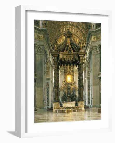 St Peter's Canopy-null-Framed Giclee Print