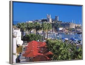 St. Peter's Castle, Marina and Yachts in Foreground, Bodrum, Anatolia, Turkey Minor, Eurasia-Sakis Papadopoulos-Framed Photographic Print