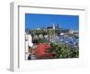 St. Peter's Castle, Marina and Yachts in Foreground, Bodrum, Anatolia, Turkey Minor, Eurasia-Sakis Papadopoulos-Framed Photographic Print