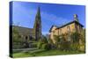 St. Peter's Church and House on Village Green, Edensor, Chatsworth Estate-Eleanor Scriven-Stretched Canvas