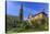 St. Peter's Church and House on Village Green, Edensor, Chatsworth Estate-Eleanor Scriven-Stretched Canvas