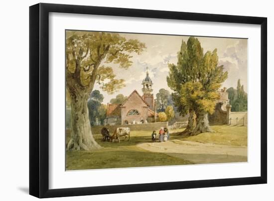 St Peter's Church, Petersham, Surrey, 1820-null-Framed Giclee Print