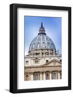 St. Peter's Dome, UNESCO World Heritage Site, Vatican City, Rome, Lazio, Italy, Europe-null-Framed Photographic Print