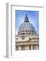St. Peter's Dome, UNESCO World Heritage Site, Vatican City, Rome, Lazio, Italy, Europe-null-Framed Photographic Print