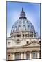 St. Peter's Dome, UNESCO World Heritage Site, Vatican City, Rome, Lazio, Italy, Europe-null-Mounted Photographic Print