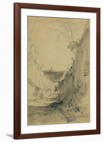 St Peter's from Arco Oscuro-Edward Lear-Framed Giclee Print