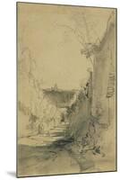 St Peter's from Arco Oscuro-Edward Lear-Mounted Giclee Print