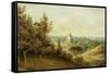 St Peter's from the Villa Milleni Near Rome-John `Warwick' Smith-Framed Stretched Canvas