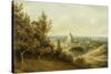 St Peter's from the Villa Milleni Near Rome-John `Warwick' Smith-Stretched Canvas