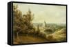 St Peter's from the Villa Milleni Near Rome-John `Warwick' Smith-Framed Stretched Canvas