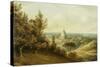 St Peter's from the Villa Milleni Near Rome-John `Warwick' Smith-Stretched Canvas