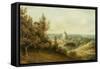 St Peter's from the Villa Milleni Near Rome-John `Warwick' Smith-Framed Stretched Canvas