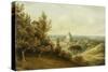 St Peter's from the Villa Milleni Near Rome-John `Warwick' Smith-Stretched Canvas