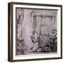 St. Peter's Prayer Before the Raising of Tabitha, circa 1654-55-Rembrandt van Rijn-Framed Giclee Print