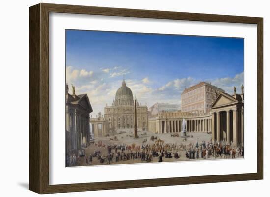 St. Peter'S, Rome-Giovanni Paolo Panini-Framed Giclee Print