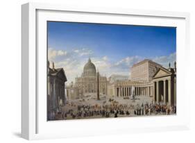 St. Peter'S, Rome-Giovanni Paolo Panini-Framed Giclee Print