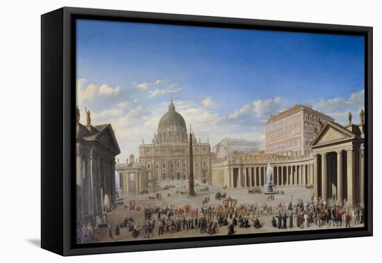 St. Peter'S, Rome-Giovanni Paolo Panini-Framed Stretched Canvas