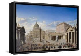 St. Peter'S, Rome-Giovanni Paolo Panini-Framed Stretched Canvas